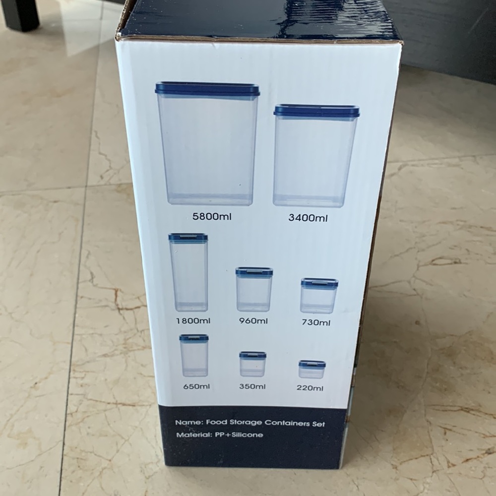 Airtight food storage containers NIB - Picture 3 of 5